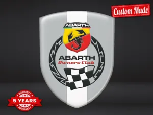 Fiat Abarth Pegatina Silicona Rendimiento Máximo Estilo Pro Duradero